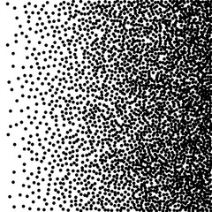 Abstract Gradient Halftone fine black square dotted, vector pattern in back.