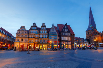 Bremen. Der zentrale Marktplatz. Rathaus. © pillerss