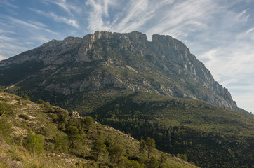 Puig Campana mountain near Altea / Benidorm, Spain.