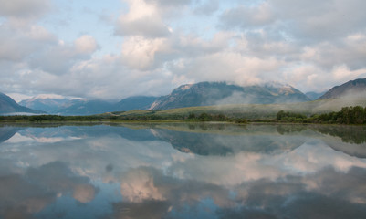Obraz premium Glacier-Waterton Landscape