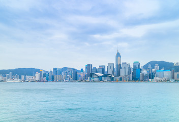 Fototapeta premium Victoria harbour and convention center