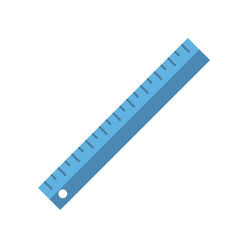 ruler measuring device icon image vector illustration design 