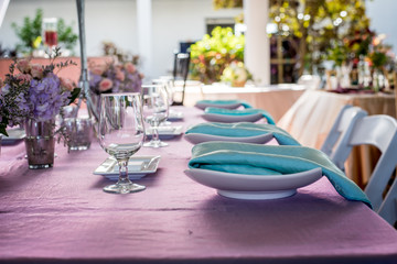 Table Set for Wedding Party 