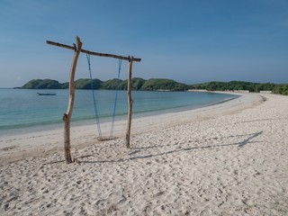 Pantai Tanjung Aan Beach in Kuta, Lombok, Indonesia