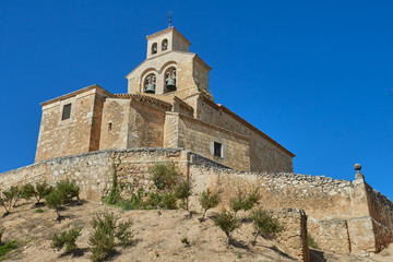 Fototapeta na wymiar Iglesia de Nuestra Señora Virgen del Rivero en San Esteban de Gormaz, Soria, España