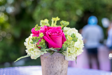 Wedding Bouquet on Table 