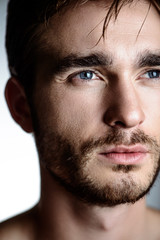 Obraz premium close-up of a brutal man