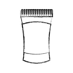 Natural medicine bottle icon vector illustration graphic design