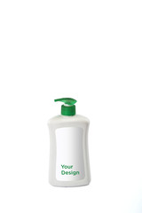 Hand Wash plastic bottle mockup on white background