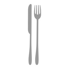 fork and knife icon over white background vector illustration