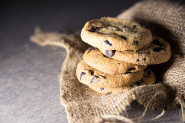 Chocolate chip cookies .