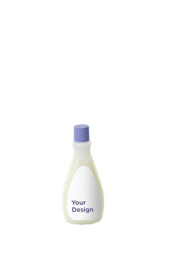 Nail Polish Remover Plastic Bottle Mockup On White Background