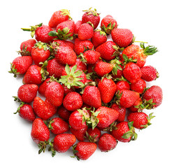 Perfect delicious strawberry on white background