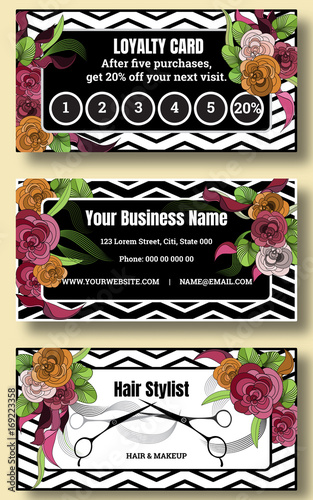 Beauty Salon With Black And White Stripes Look Discount Coupon