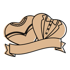 Wedding decorative symbol icon vector illustration graphic design