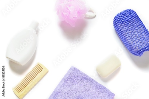 Download "Natural organic bath products/ Shampoo bottle, hair brush ...