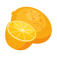 Orange citric fruit icon vector illustration graphic design