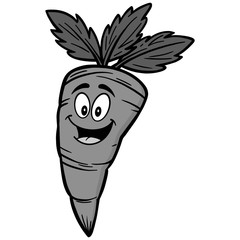 Carrot Cartoon Mascot Illustration