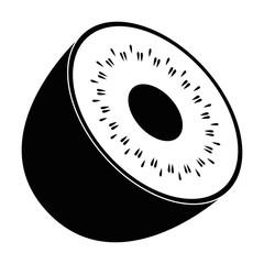 Obraz premium Kiwi delicious fruit icon vector illustration graphic design