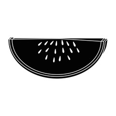 Melon delicious fruit icon vector illustration graphic design