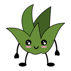 Sweet and delicious pineapple cute kawaii cartoon icon vector illustration design