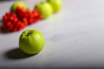 Apples with berry 