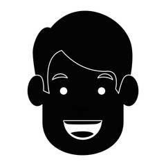 Man faceless cartoon icon vector illustration graphic design