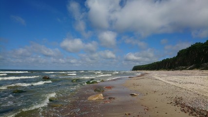 Amazing landscape. A beautiful day on the beach