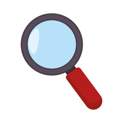 Magnifying glass isolated icon vector illustration graphic design