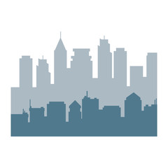 Obraz premium Urban city view icon vector illustration graphic design