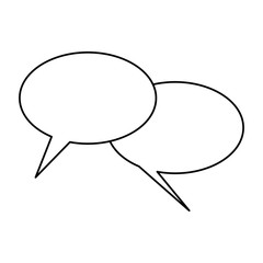 Bubble chat symbol icon vector illustration graphic design