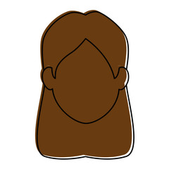 Woman cartoon smiling icon vector illustration graphic design