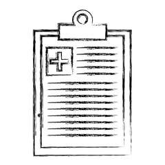 medical order clipboard icon vector illustration design