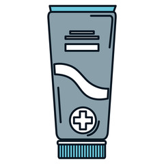 tube medical drug icon vector illustration design