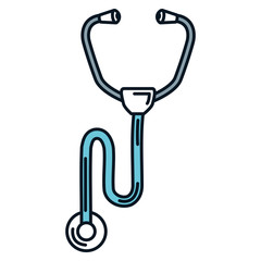 stethoscope medical isolated icon vector illustration design
