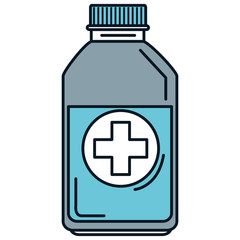 bottle medical drug icon vector illustration design