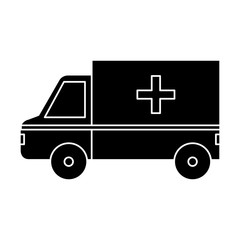 ambulance vehicle isolated icon vector illustration design