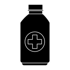 bottle medical drug icon vector illustration design