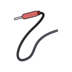 Sound plug wire icon vector illustration graphic design
