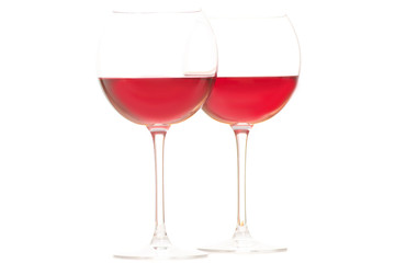 Two glasses of red wine