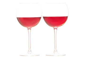Two glasses of red wine