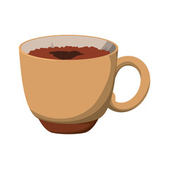 Obraz premium mug hot drink icon vector illustration graphic design