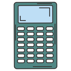 calculator math isolated icon vector illustration design