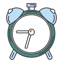 alarm clock isolated icon vector illustration design