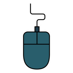 Obraz premium computer mouse isolated icon vector illustration design
