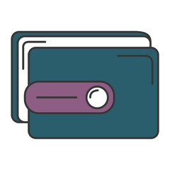 wallet money isolated icon vector illustration design