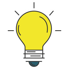 bulb light isolated icon vector illustration design
