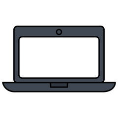 laptop computer isolated icon vector illustration design