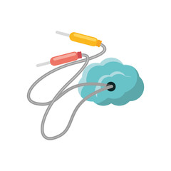Sound plug wire icon vector illustration graphic design