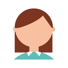 Geek woman cartoon icon vector illustration graphic design